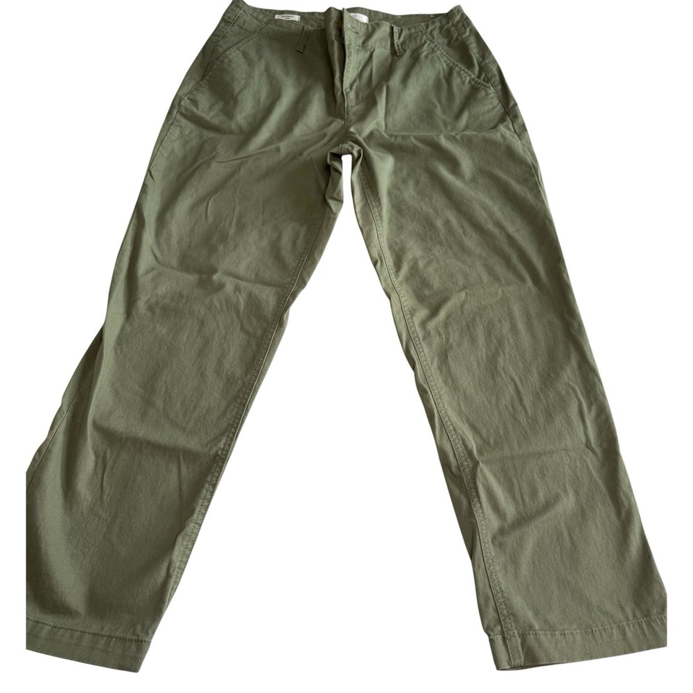 Loft Monroe Slim Fit Women's Green Chino Pants Sz 8
